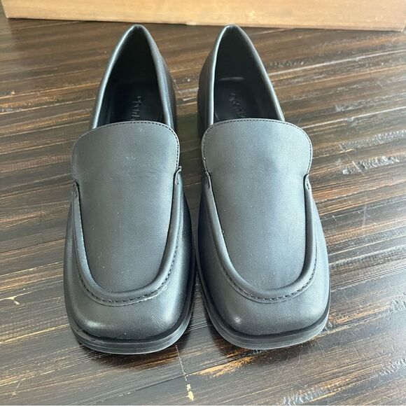 OPEN EDIT Blayke Loafer In Black Faux Leather Size 6.5 NEW - Picture 8 of 16